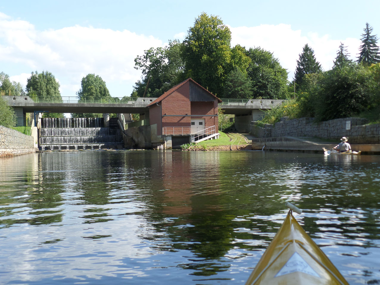 De stuw bij Märkisch Buchholz