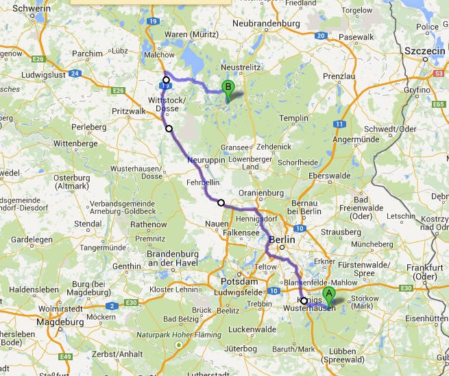 Dag 5 Van Prieroser Mühle naar Wüstrow