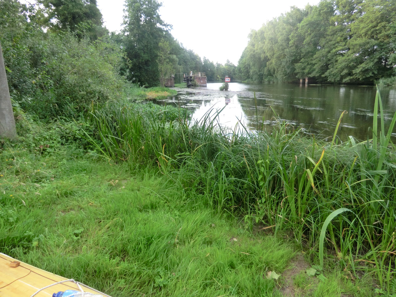 De kapotte sluis bij Trebatsch