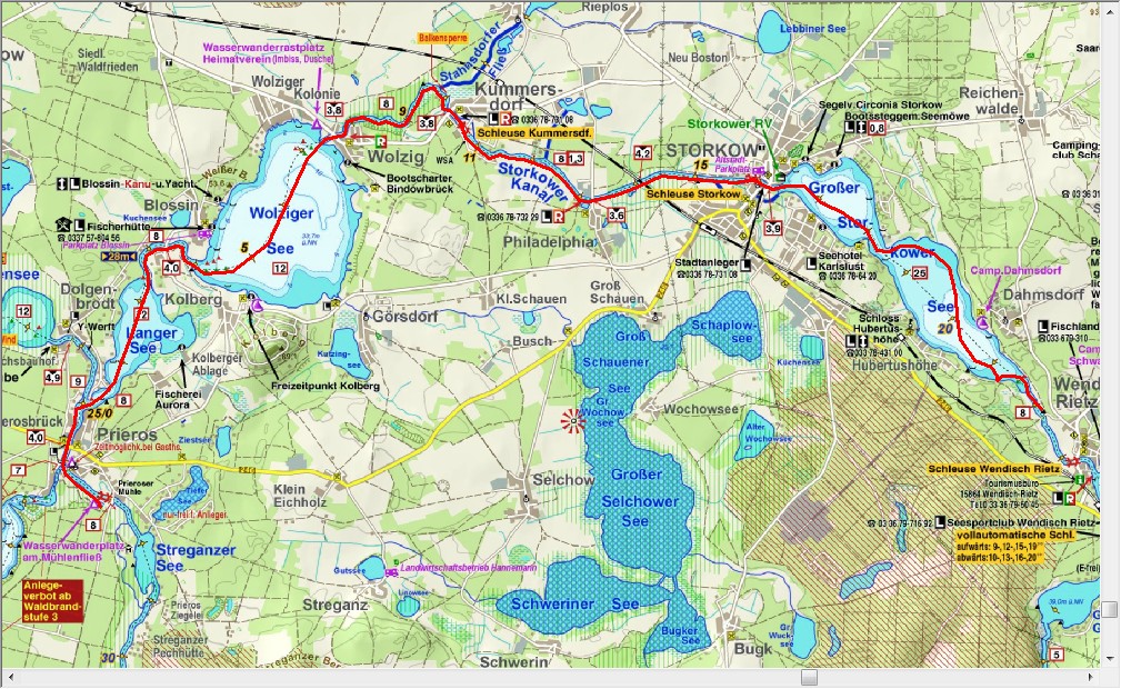 Dag 4, terug naar Prieroser Mühle (24,8 km)
