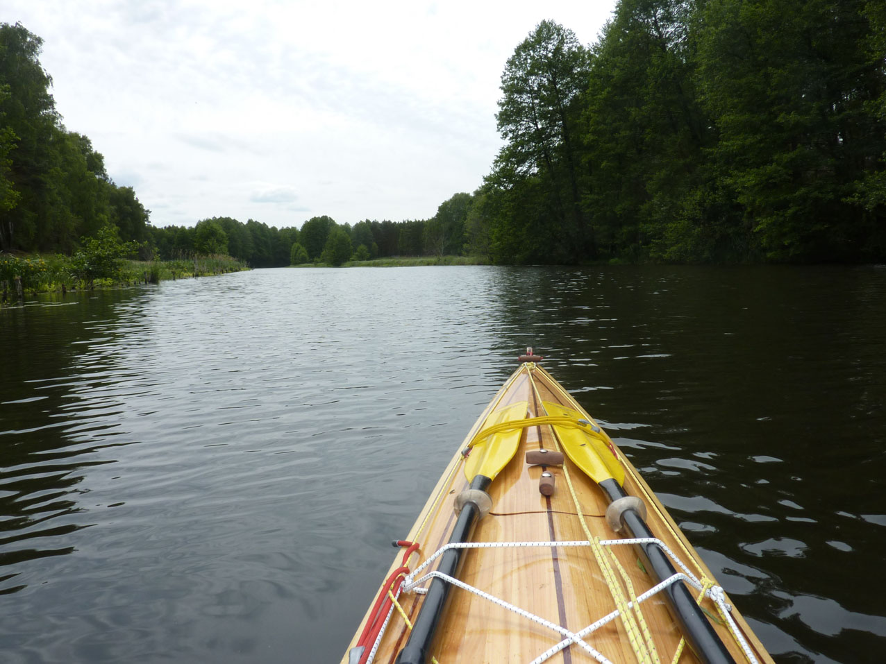 Op de Dahme. Bijna geen tegenstroom
