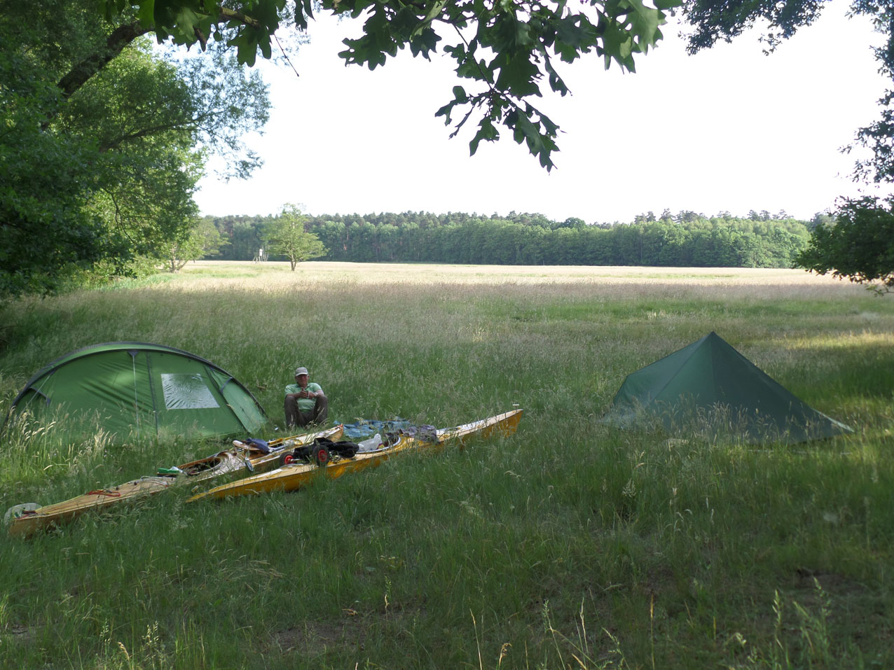 Wildkamperen vlak voor Briescht. Een prachtige plek